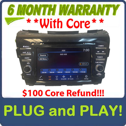 2018 - 2020 Nissan Murano OEM Touch Screen Multi Media Radio Receiver