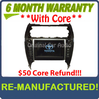 Remanufactured Toyota Camry HYBRID Touch Screen Navigation JBL Radio CD Player