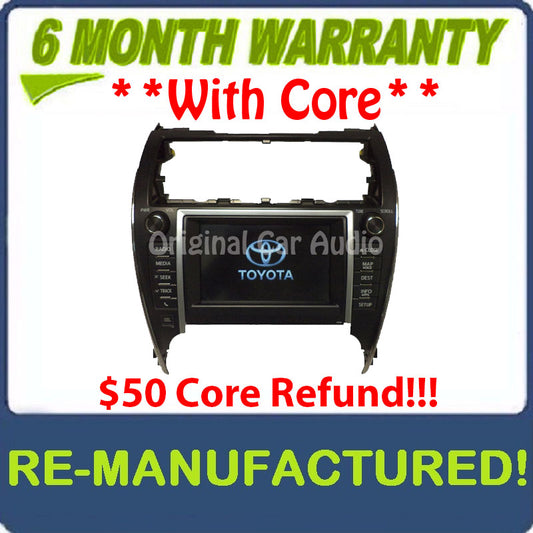 Remanufactured Toyota Camry HYBRID Touch Screen Navigation JBL Radio CD Player