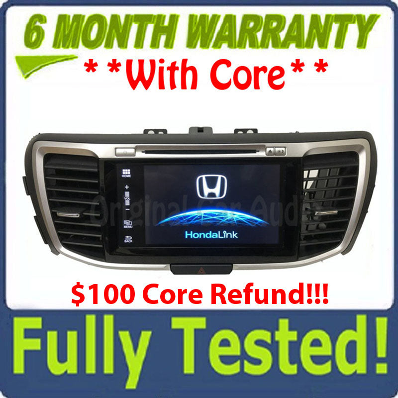 Blemished 2016 - 2017 Honda Accord OEM Touch Screen Single CD AM FM Bluetooth Radio Media Receiver