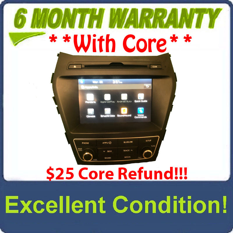 2017-2018 Hyundai Santa Fe radio Receiver touchscreen