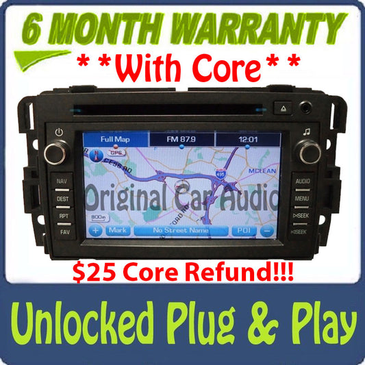 Unlocked GMC Chevy Buick Pontiac Radio Navigation GPS CD Player