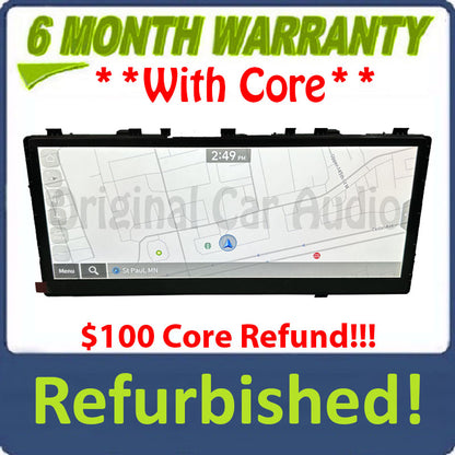 Refurbished 2023 - 2025 HYUNDAI PALISADE OEM RADIO RECEIVER NAVIGATION HEAD UNIT 12.3' DISPLAY W/SURROUND VIEW