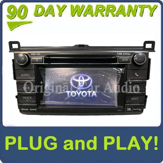 Refurbished BLEMISHED 13-15 Toyota Rav4 OEM JBL Entune Touch Screen SAT Bluetooth MP3 100074