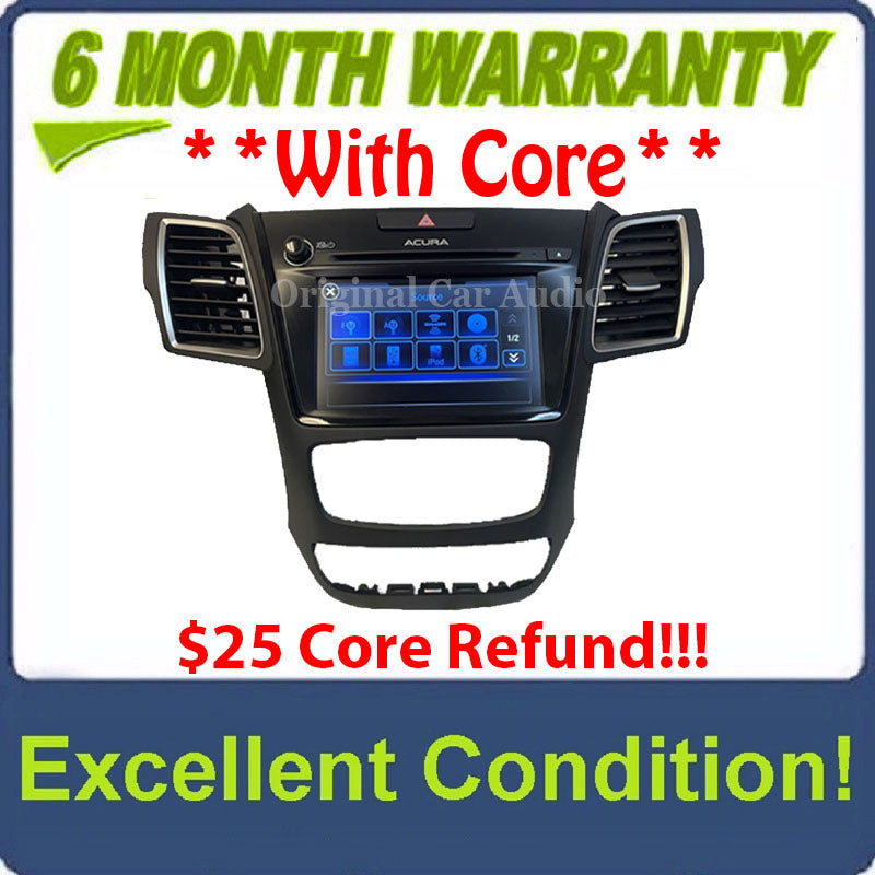 18 19 Acura RDX Navigation Screen CD XM Player Radio A/C OEM