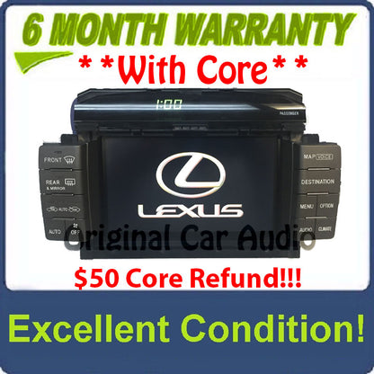 LEXUS LS430 Navigation GPS System LCD Display Screen Monitor OEM 86111-50110, 86111-50150, 86111-50151 2002 2003 2004