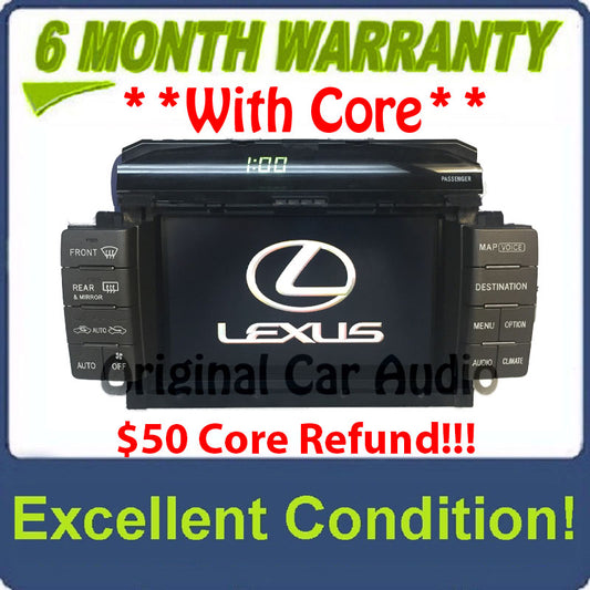 LEXUS LS430 Navigation GPS System LCD Display Screen Monitor OEM 86111-50110, 86111-50150, 86111-50151 2002 2003 2004