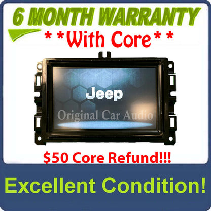 2019 - 2021 Jeep Compass OEM 7" Touchscreen AM FM Uconnect Radio Receiver VP2