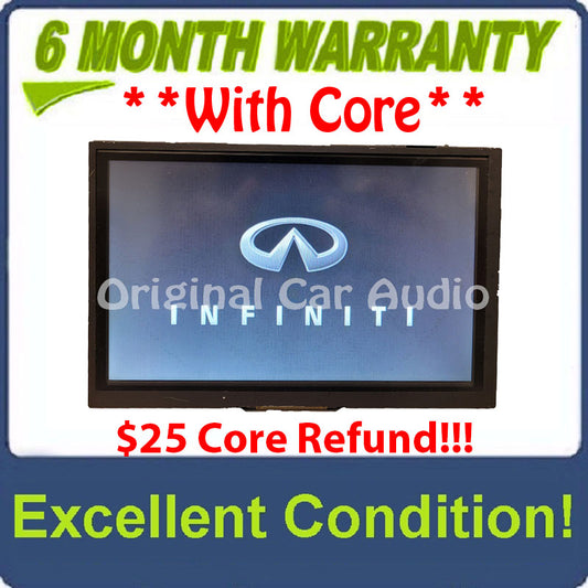 2014 - 2016 Infiniti Q50 OEM Information Multimedia Display Touchscreen