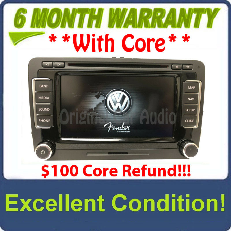 2010 - 2015 Volkswagen VW Jetta Passat OEM Fender Premium Sound RNS-510 Navigation GPS Touch Screen Radio Receiver