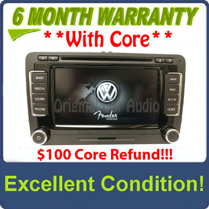 2010 - 2015 Volkswagen VW Jetta Passat OEM Fender Premium Sound RNS-510 Navigation GPS Touch Screen Radio Receiver