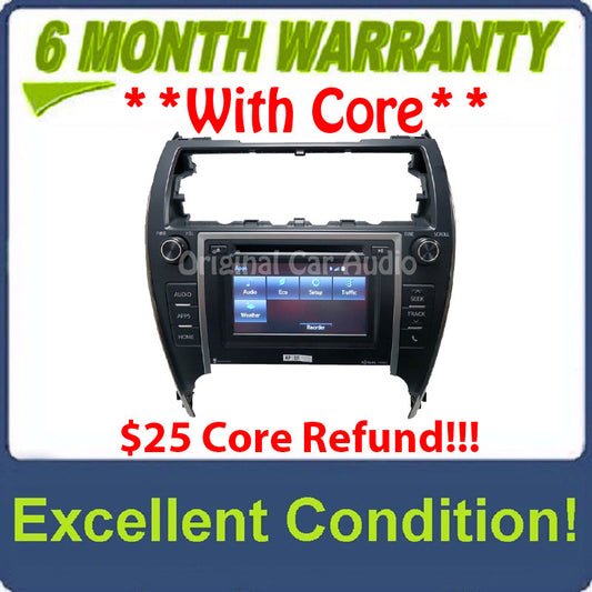 2013 - 2014 Toyota Camry OEM Touch Screen Radio Entune CD Disc Player P10507