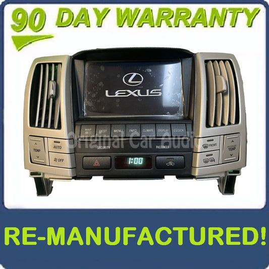 Reman 2004 Lexus RX330 OEM Navigation Back -Up Camera Display Screen Monitor