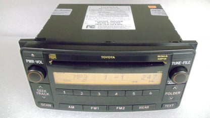 Toyota FJ Cruiser AUX MP3 CD Radio 86120-35400 2007 2008 2009