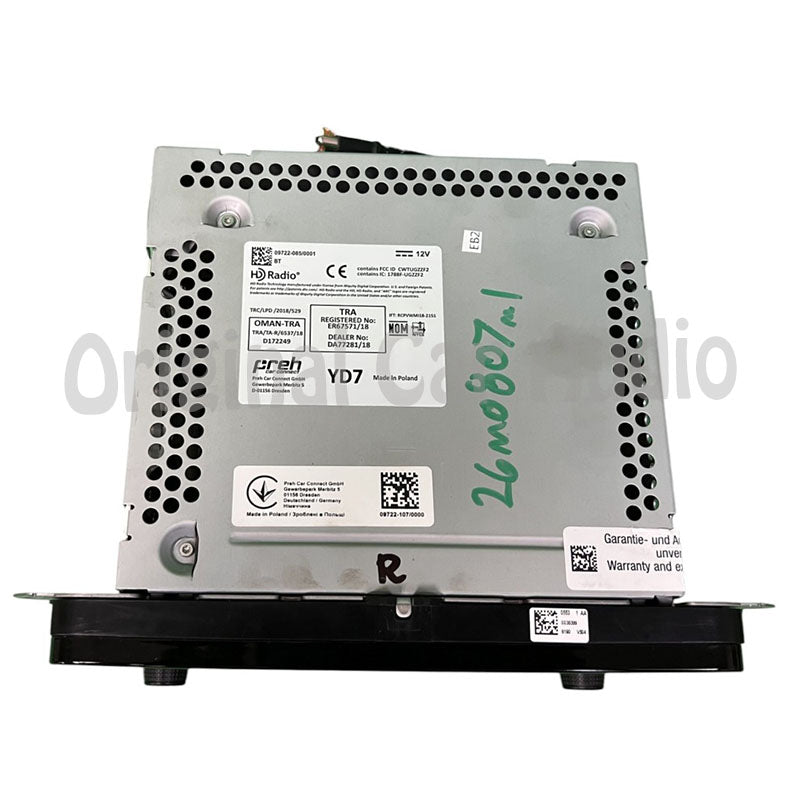 2019-2022 Volkswagen Passat Fender Radio Display Screen with Navigation 5C0 035 684 F, 5C0 035 684 G