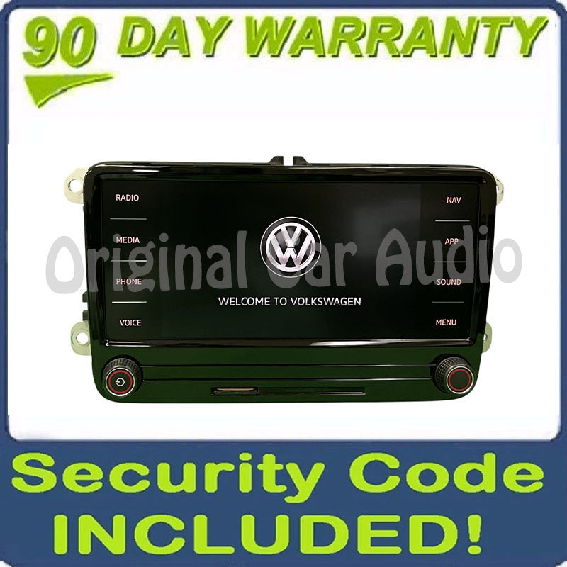 2019-2022 Volkswagen Passat Fender Radio Display Screen with Navigation 5C0 035 684 F, 5C0 035 684 G