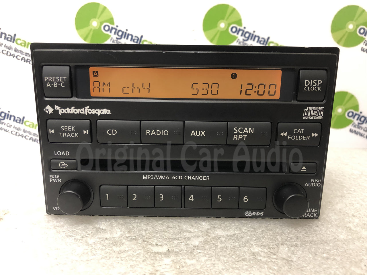 NISSAN Xterra Frontier Rockford Fosgate Radio 6 Disc Changer MP3 CD Player AUX 28185 ZP70A CQ-EN9661X 2005 2006 2007