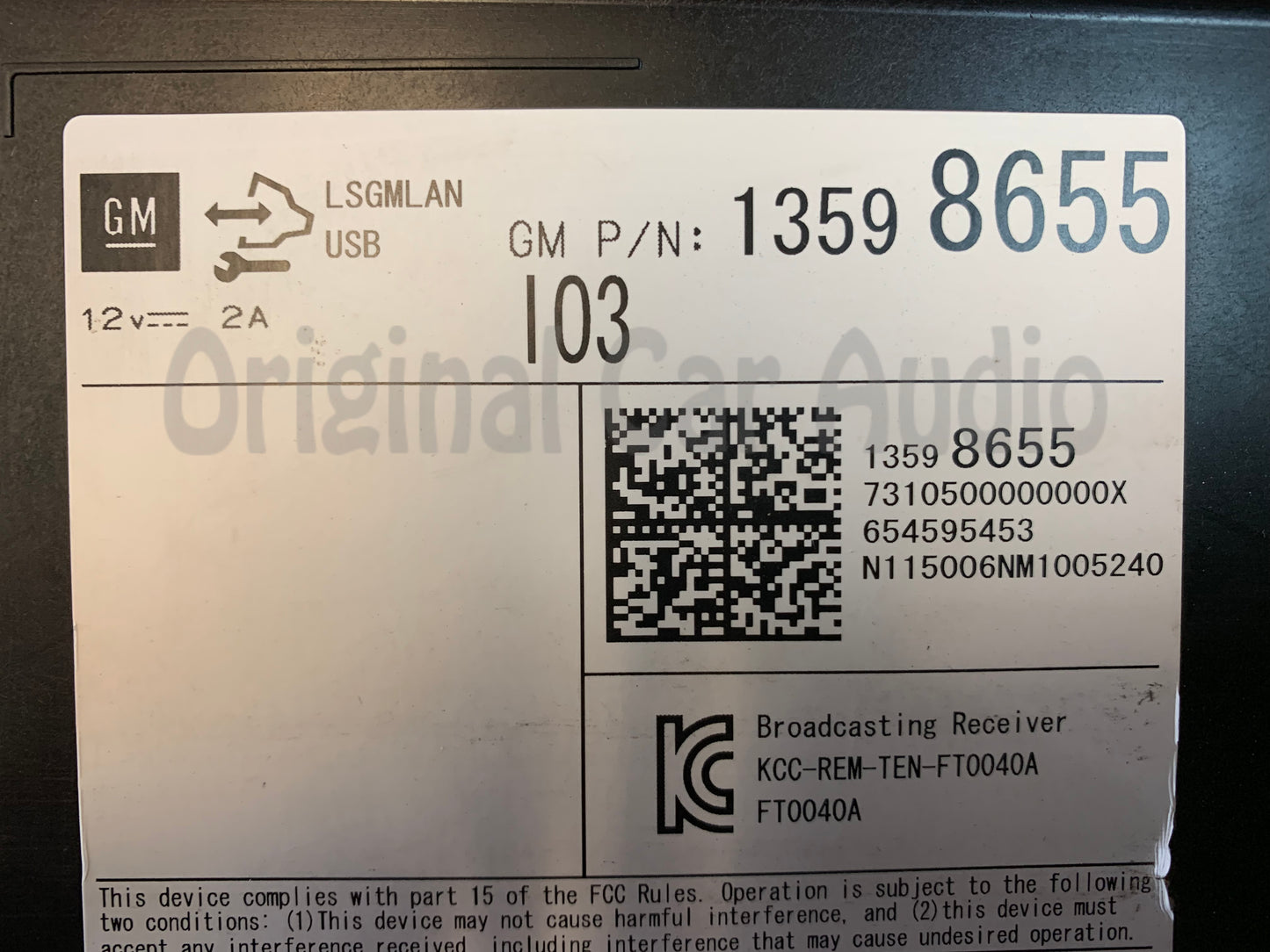 PRE PROGRAMMED 2016 Chevrolet GMC Cadillac OEM AM FM Radio Audio Tuner Receiver Module I03