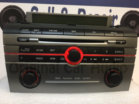 2006 2007 Mazda 3 OEM AM FM Sat Multifunction Single CD Radio Receiver
