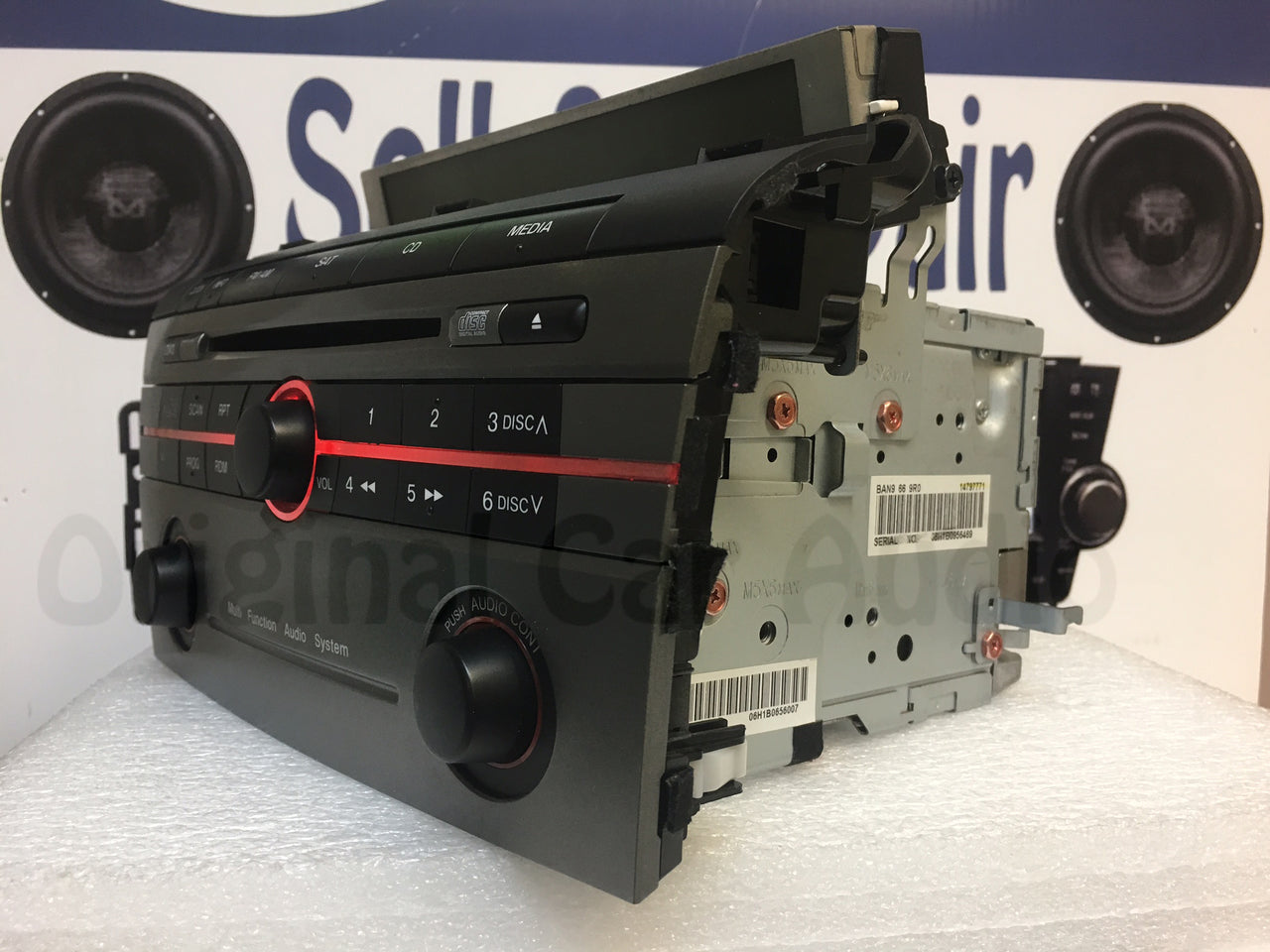 2006 2007 Mazda 3 OEM AM FM Sat Multifunction Single CD Radio Receiver