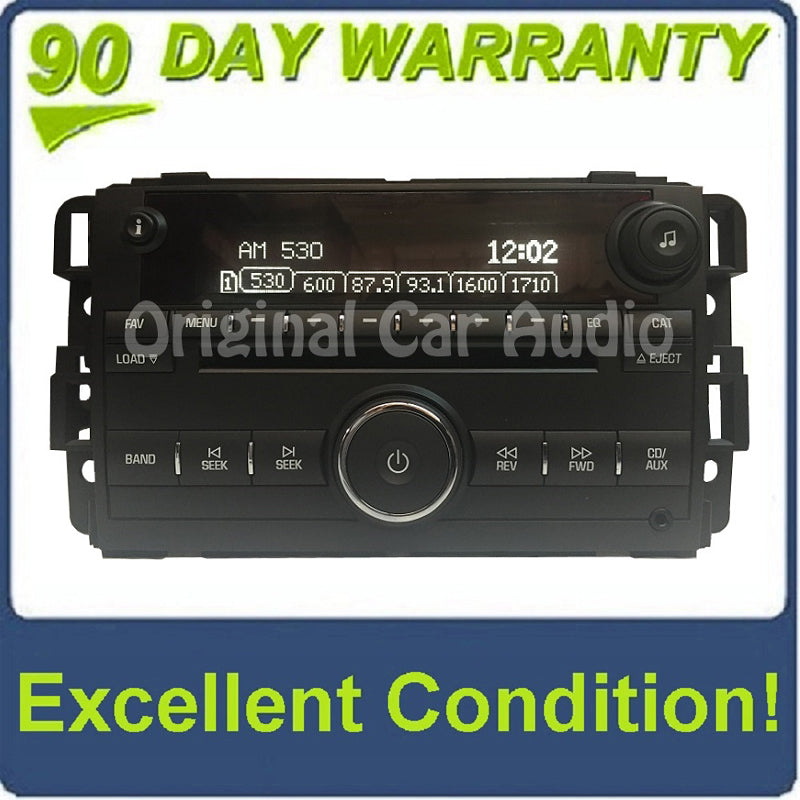 2007 2008 Saturn Pontiac OEM AM FM Radio MP3 6 disc changer AUX