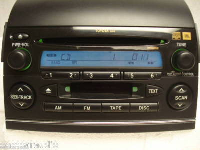 Toyota Sienna  XLE JBL Radio Tape and CD Player 2004-2007