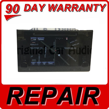 Repair Service  2015  2016 Toyota Sienna OEM Navigation Touch Screen Radio Repair 86100-08031, 86100-08032, 86100-08061, 510026, 510157