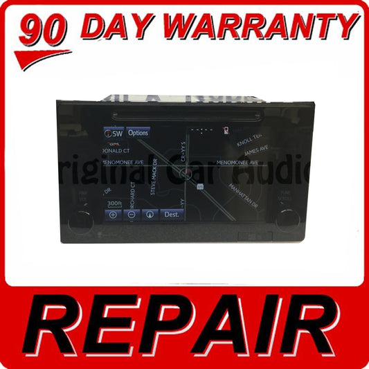 Repair Service  2015  2016 Toyota Sienna OEM Navigation Touch Screen Radio Repair 86100-08031, 86100-08032, 86100-08061, 510026, 510157