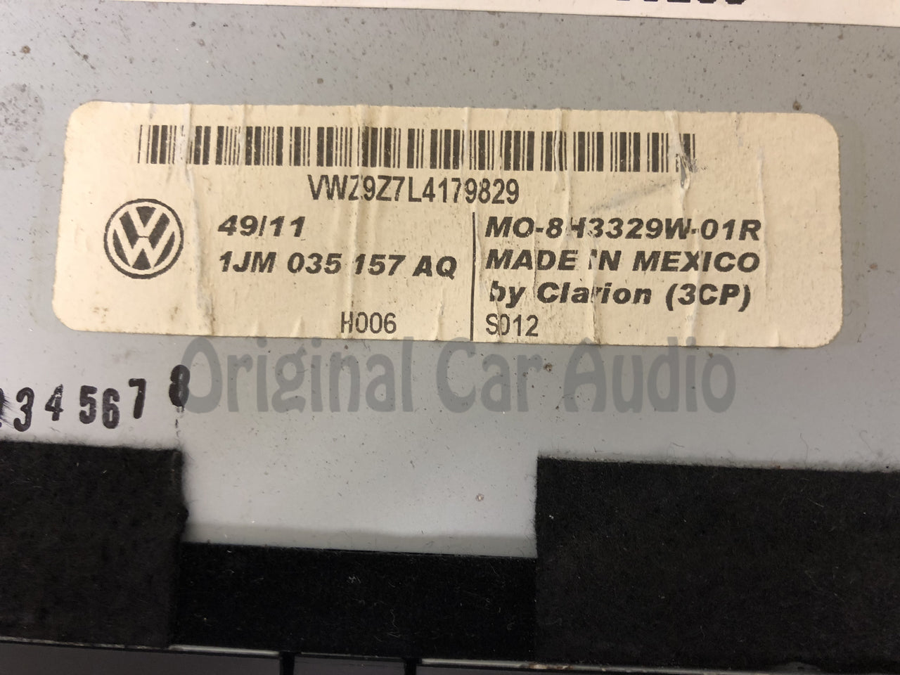1998 - 2005 Volkswagen VW Golf Jetta Eurovan OEM AM FM Sat Bluetooth Radio CD Receiver
