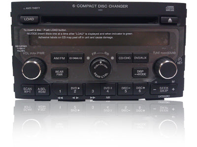 2006 2007 2008 Honda Pilot XM Radio AUX DVD 6 Disc Player Ho1PV1