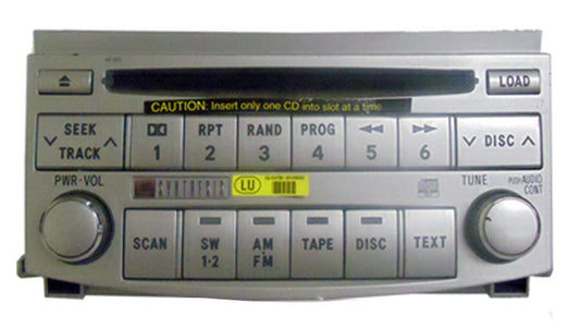 TOYOTA Avalon JBL AM FM Radio Stereo 6 Disc Changer CD Player A51853 EUROPEAN