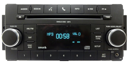 Reman 2007 - 2012 Chrysler Dodge Jeep OEM RES Low-Speed Radio MP3 CD Player