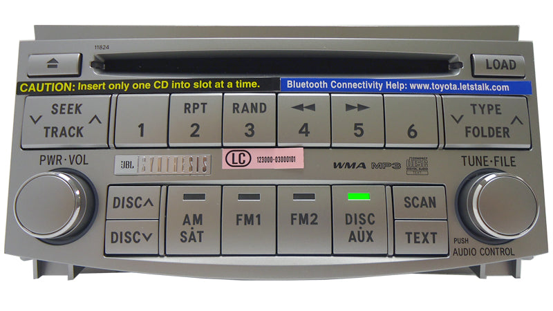 TOYOTA Avalon JBL Radio 6 MP3 CD Changer Player 11824 OEM