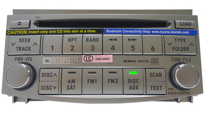 TOYOTA Avalon JBL Radio 6 MP3 CD Changer Player 11824 OEM