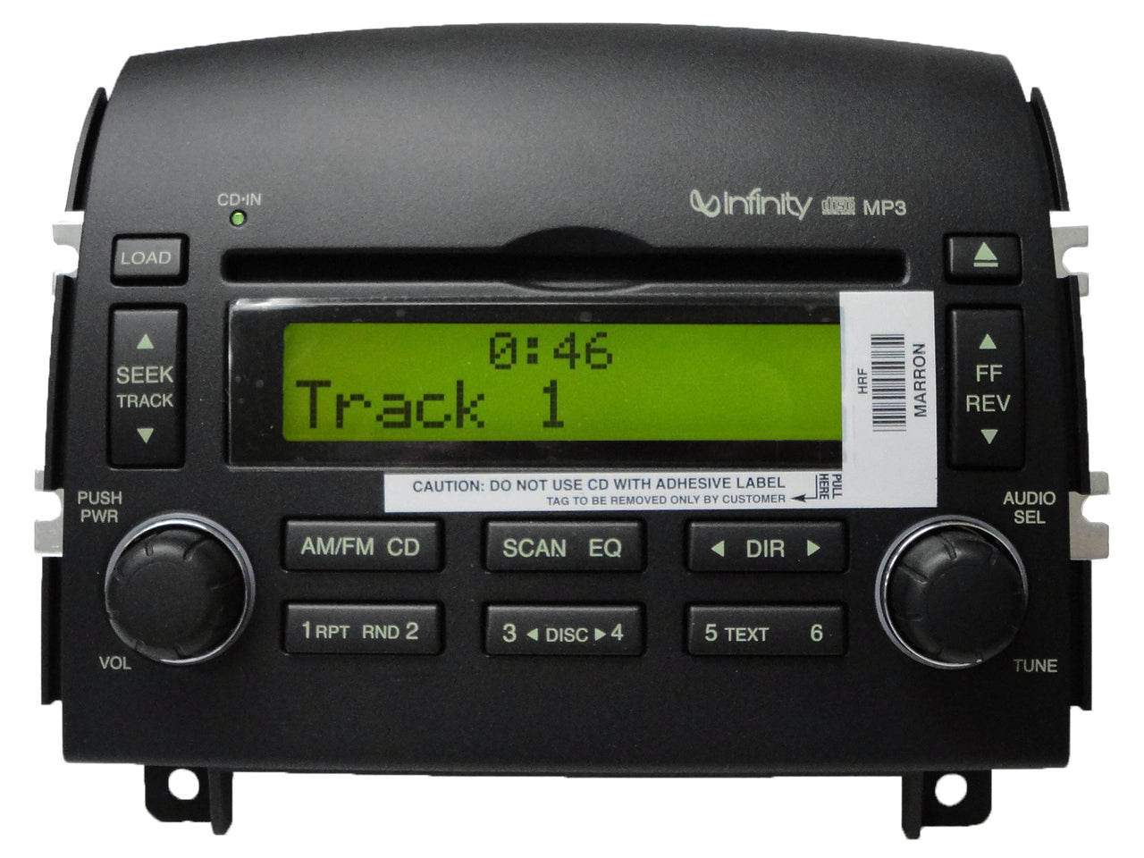 NEW 06 07 08 Hyundai SONATA Infinity Radio MP3 6 Disc CD Changer Player BLACK