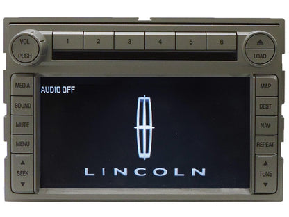 2007 2008 2009 LINCOLN NAVIGATOR MKX MKZ OEM Navigation GPS Radio Stereo 6 Disc Changer Player
