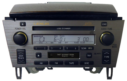 Refurbished 2002 2003 2004 2005 Lexus SC430 OEM Radio Tape Cassette Mark Levinson Radio 6 CD Changer P6813