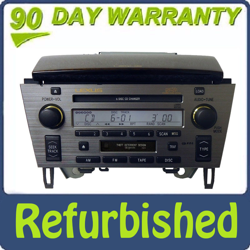 Refurbished 2002 2003 2004 2005 Lexus SC430 OEM Radio Tape Cassette Mark Levinson Radio 6 CD Changer P6813