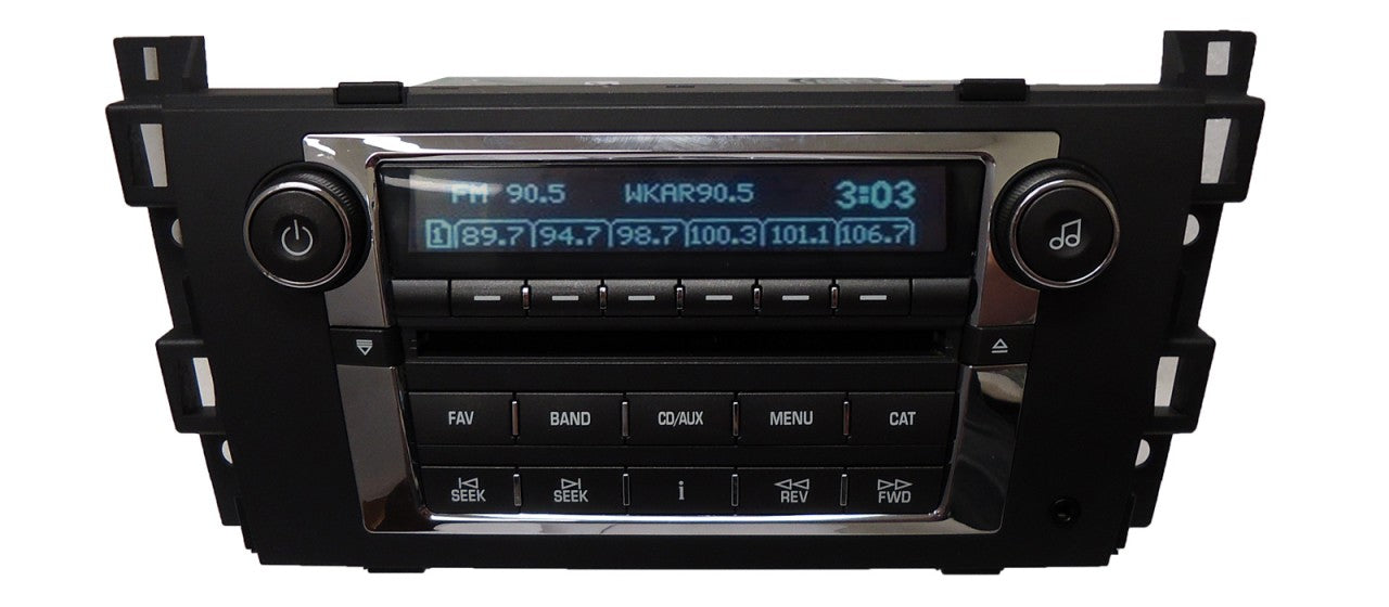 CADILLAC DTS SRX Radio Stereo MP3 6 Disc CD Changer Player Auxiliary Ipod jack 2007 2008 15948003 15877515