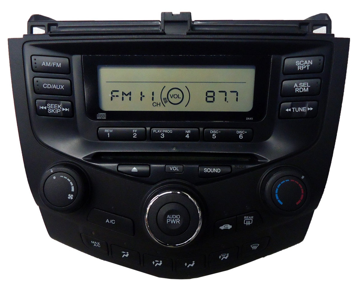 Honda Accord Radio and CD Player 2AX1 2003 2004 2005 2006 2007
