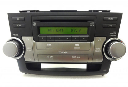 2008 - 2010 08 09 10 Toyota Highlander Radio Recevier Aux MP3 CD Player OEM 51857