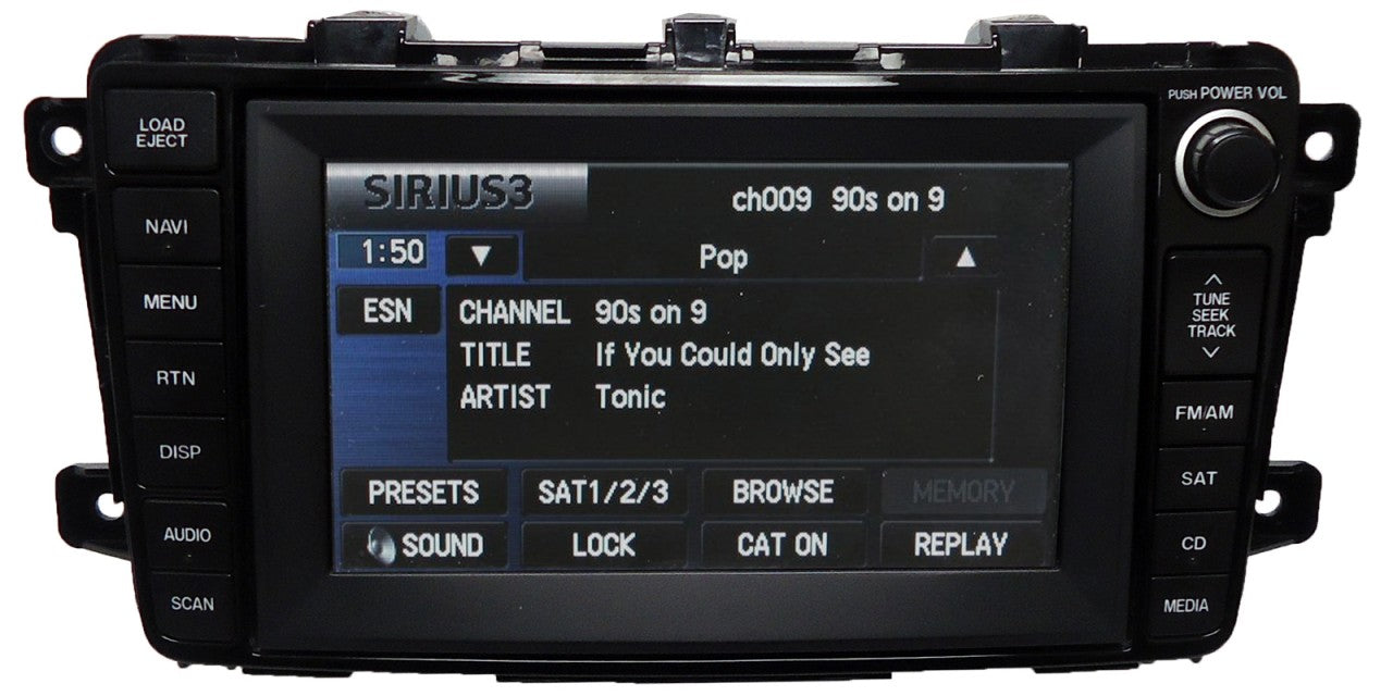 Mazda CX9 CX-9 6 Disc CD Changer NAVIGATION Touch Screen LCD Display System 2007 2008 07 08 TD14-66-DV0A