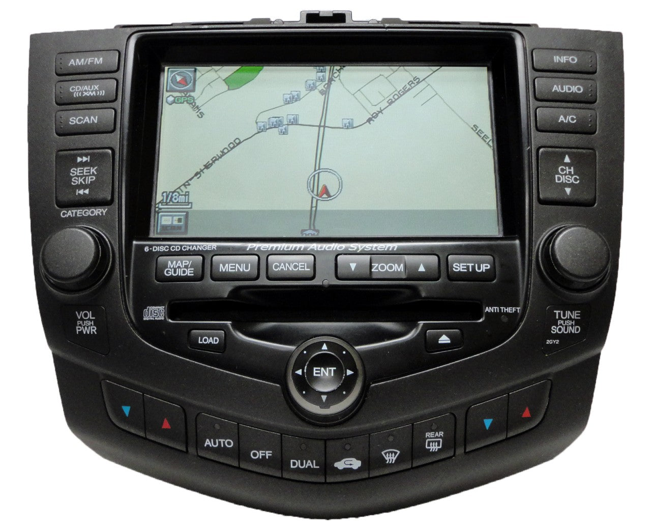 Honda Accord NAVIGATION Nav GPS Touch Screen Display LCD 6 Disc CD Changer Player 2GY2 2004 2005 04 05