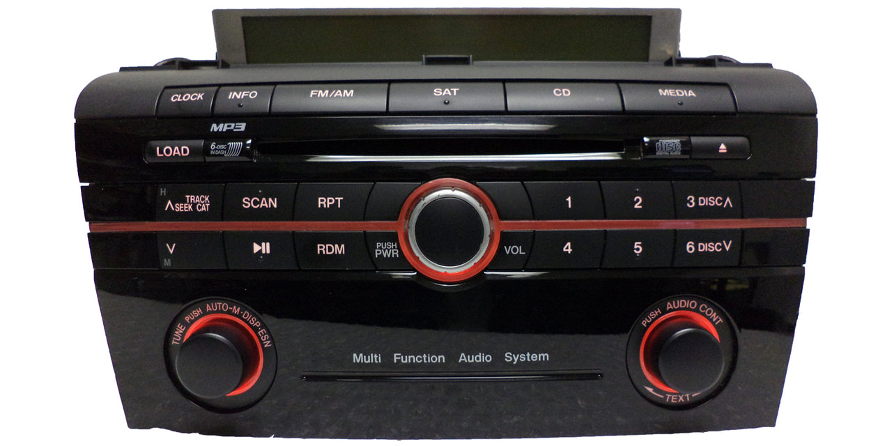 2006 2007 2008 2009  Mazda 3 Radio SAT XM CD Player Multi Function Audio System