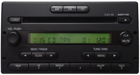 1998 1999 2000 2005 Ford Explorer Ranger Mercury Mountaineer Radio 6 CD player 2001 2002 2003 2004 05 06 07 08 98 99 00 01 02 03 04