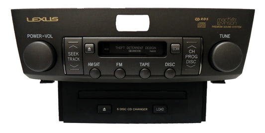 LEXUS LS430 Navigation Satellite XM Cassette Tape Player 6 Disc Changer Stereo P6835 OEM 86120-50B90 2004 2005 2006 04 05 06