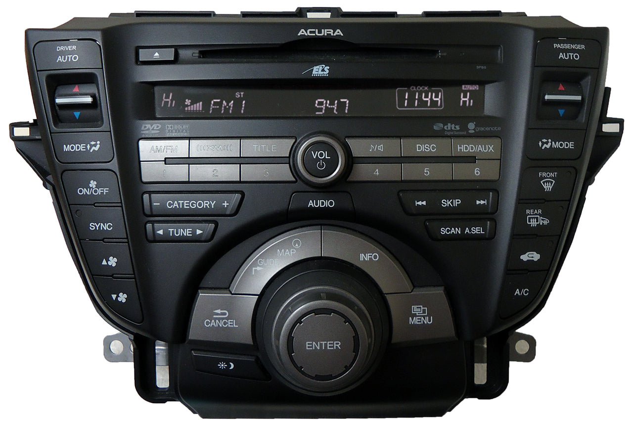 2009 - 2011 Acura TL OEM Navigation Gracenote AM FM CD Player Receiver 3BB0, 3PB0