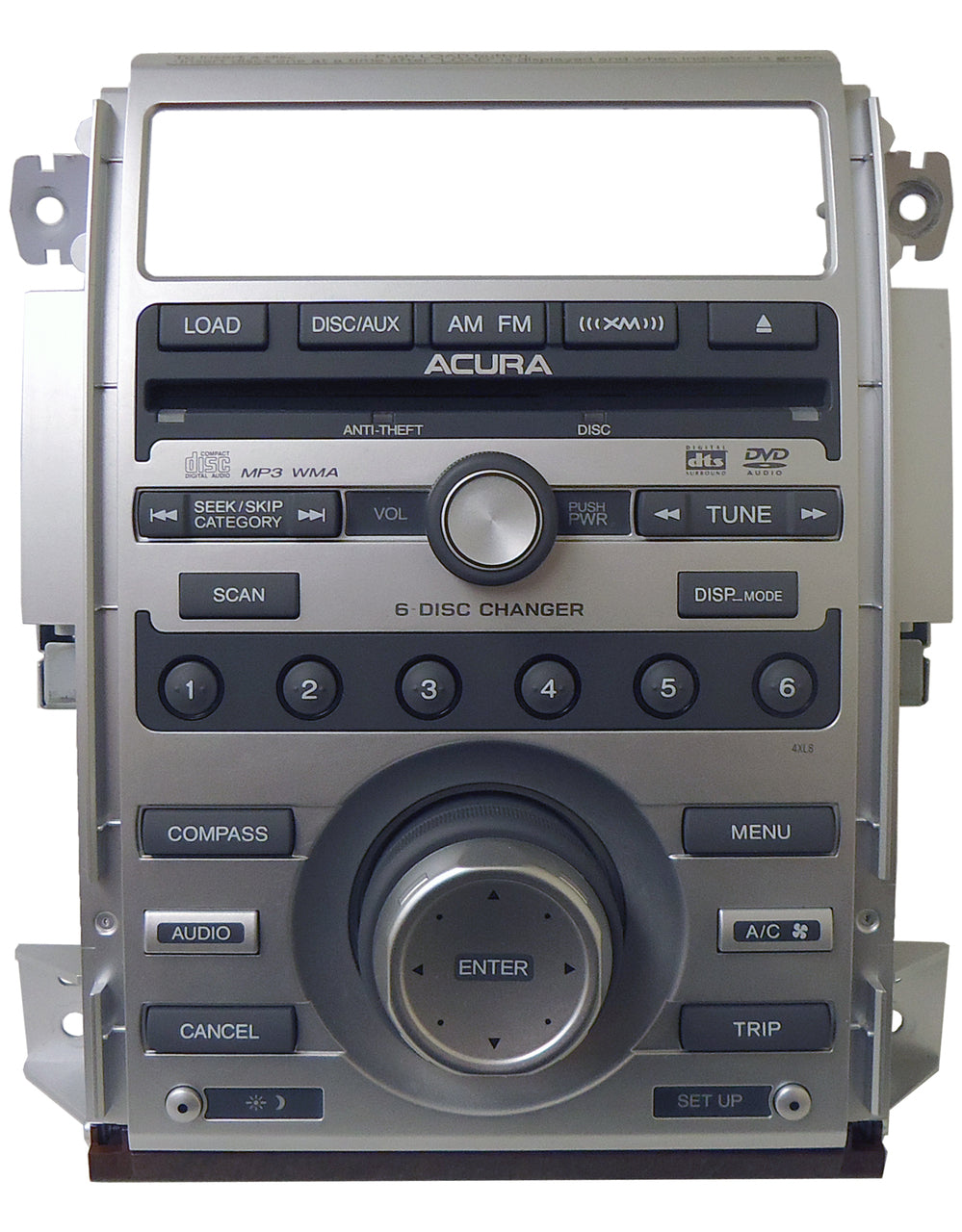 2005 2006 2007 2008 06 07 08 Acura RL XM Satellite Radio Stereo MP3 DVD 6 Disc CD Changer 4XL8 39100-SJA-A30