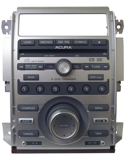2005 2006 2007 2008 06 07 08 Acura RL XM Satellite Radio Stereo MP3 DVD 6 Disc CD Changer 4XL8 39100-SJA-A30
