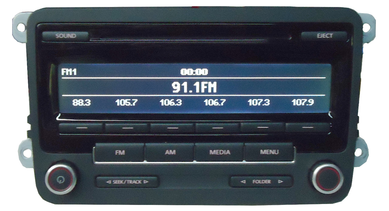 VW VOLKSWAGEN Jetta Passat Golf EOS CC Tiguan Beetle AM FM Radio Stereo MP3 CD Player Bluetooth 5N0 035 164 A 2010 2011 2012 2013 OEM
